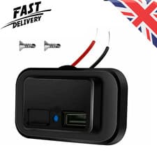 Image of 12V-24V Dual USB Car Charger 2Port Adapter Power Socket Charging Panel Mount