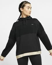 Image of NIKE ICON CLASH FLEECE PULLOVER TRAINING HOODIE SIZE L (BV5358 010) BLACK