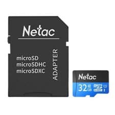 Image of Netac P500 32GB Micro SDHC Card with SD Adapter U1 Class 10 MicroSD NEW UK