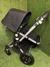 Image of Bugaboo Cameleon 3 Plus Complete Pushchair - Aluminium/Black - Newest Model