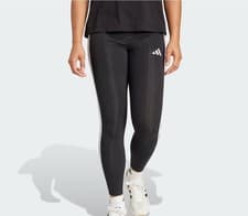 Image of Adidas Essentials 3-Stripes Cotton Black Leggings Size XL JE0072