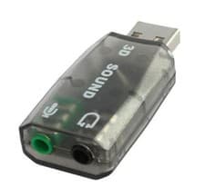 Image of USB Audio Adapter External Stereo Sound Card 3D Converter 5.1 Channel Adaptor