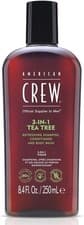 Image of American Crew 3-in-1 Tea Tree Shampoo Conditioner Body Wash Hair & Body 250ml