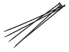 Image of Faithfull Cable Ties Black 4.8 x 300mm (Pack 100)