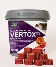 Image of Max Strength Rat & Mouse Poison/Killer Wax Bait Blocks | Quick Kill in One Feed