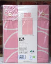 Image of 2 x Orla Kiely Bubblegum Pink Linear Stem Single Duvet Cover with Pillowcase NWT
