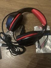 Image of Beexcellent GM-1 Gaming Headset Black RED Wired Noise Cancelling Mic Deep Base