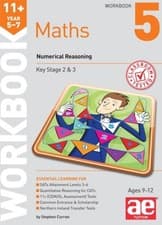 Image of 11+ Maths Year 5-7 Workbook 5: Numerical Reasoning by Stephen C Curran PAPERBACK