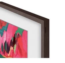 Image of Samsung 75" 2021-24 The Frame Bezel- Modern Frame Brown