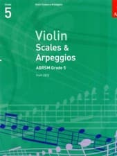Image of ABRSM Violin Scales & Arpeggios Grade 5 Sheet Music Exam Book from 2012