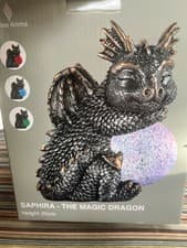 Image of Saphira -the magic dragon glitter colouring changing light