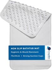 Image of Croydex Rubagrip Bath Mat Non Slip Anti Mould for Inside Bath - Slip Resistant
