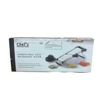 Image of Chef's Inspirations Adjustable Mandoline Slicer Heavy Duty Built In Blades ✅