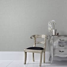 Image of Boutique Grey Luxury Wallpaper Chenille Textured Plain Metallic