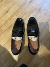 Image of Leather penny loafers