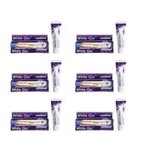 Image of White Glo 2-in-1 Whitening Toothpaste with Mouthwash, 100 ml, Pack of 6