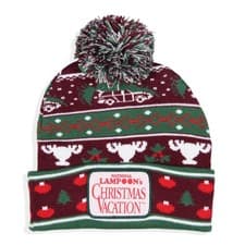 Image of National Lampoon's Christmas Vacation Fair Isle Cuffed Pom Beanie Hat