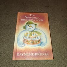 Image of The Snowman Birthday Book - Raymond Briggs Hardback Brand New Vintage