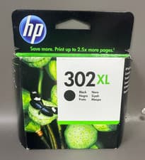 Image of HP 302XL Black Ink Cartridge High Yield Genuine Single Pack Brand New Boxed