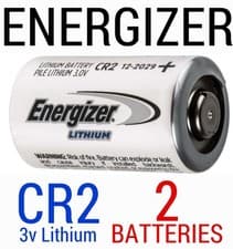 Image of Energizer x 2 CR2 Lithium 3v Battery Long Exp DLCR2 ELCR2 V2 V3 V4 Rangefinder