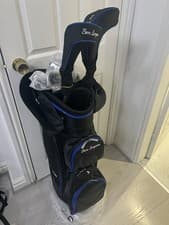 Image of Ben Sayers Right Hand Golf Club Set with Cart Bag Steel Graphite 8 Piece