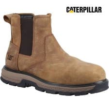 Image of Caterpillar Exposition Dealer Safety Boots Steel Toe Slip Resistant UK 6-12