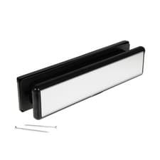 Image of Yale 10" & 12 Inch UPVC Letter Box Plate PVC Timber Door White Gold Chrome Black