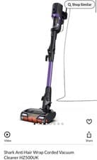 Image of Shark Corded Stick Vacuum, Anti-Hair Wrap - [HZ500UK] BNIB