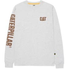 Image of Caterpillar Mens Trademark Banner Long-Sleeved T-Shirt FS10776