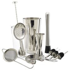 Image of 12pc Stainless Steel Cocktail Shaker Mixer Set, Bar, Gift Set,
