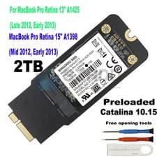 Image of New 2TB SSD for Mid 2012 Early 2013 Apple MacBook Pro 13" 15" Ret. A1425 A1398