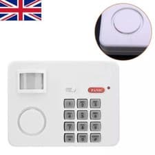 Image of PIR WIRELESS MOTION SENSOR ALARM WITH SECURITY KEYPAD HOME GARAGE SHED CARAVAN