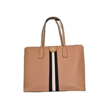 Image of RARE DKNY Carol Tote - Authentic Showroom Market Sample Saffiano Leather Cashew