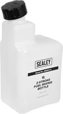 Image of Sealey JMIX01 2 Stroke Petrol/Fuel Mixing Bottle, 1L , White