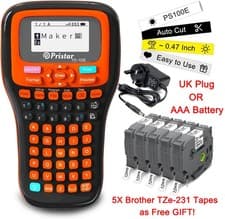 Image of Fit Brother P-Touch Handheld Label Maker Printer Machine for 12mm TZe Label Tape