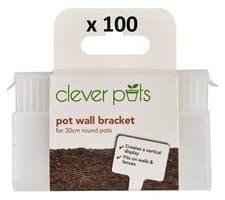 Image of (BULK) 100 x Clever Pots Round Pot Wall Bracket for 30cm Plant Pot