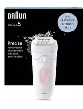 Image of Braun Epilator Wet & Dry Cordless Electric Hair Remover Tool Silk-épil 5 SE5-000