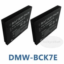 Image of 2pk DMW-BCK7E CAMERA BATTERY FOR PANASONIC LUMIX DMC-FS18 DMC-FS16 DMC-S3