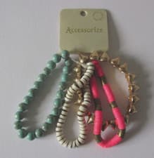 Image of Accessorize Semi Precious Stone Bracelet Set