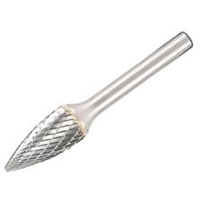 Image of Dormer P8133.0X3.0 Solid Carbide Rotary Burr Bright Pointed Tree 3 x 3mm