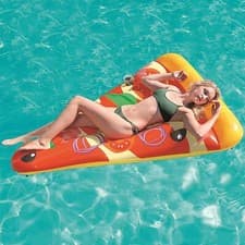 Image of Bestway Inflatable Adults Pizza Slice Pool Party Fun Lounger Float Lilo Raft
