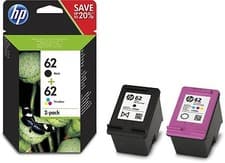 Image of HP 62 Black & Colour Ink Cartridge Combo Pack For ENVY 5640 5740 7640 e-AiO blak