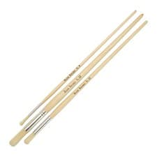 Image of Major Brushes Hog Bristle Paint Brush, Long Handle (Pack of 30)