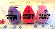 Image of W7 Power Puff Face Foundation & Makeup Blender Sponge & Mini Sponge