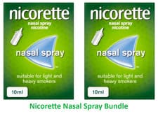 Image of 2x Nicorette Nasal Spray 10ml | Twin Pack Bundle | Fast Nicotine Craving Relief