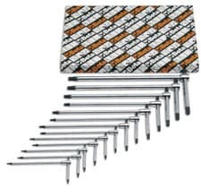 Image of Set of 13 Offset Key Wrenches for Torx Head Screws T6 - T50 - Beta Tools 951TX/S