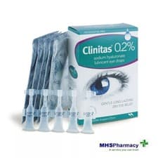 Image of Clinitas 0.2% Soothe Eye Drops for Dry Eye 30 x 0.5 vials