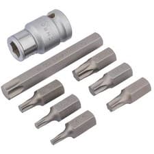 Image of Draper Expert 8 Piece 1/2" Drive Socket Bit Holder and Torx Bit Set