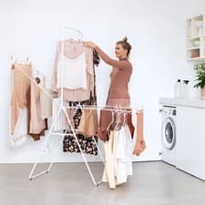 Image of Brabantia HangOn 25m Drying Rack with Rod in White
