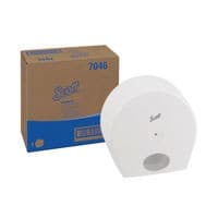 Image of Scott Control Toilet Tissue Dispenser Centrefeed Roll White Jumbo 7046